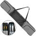 DSLEAF Ski Bag Holds A Board or A Pair of Skis, Snowboard Bag for Air Travel with Zippered Pockets for Goggles, Gloves and Other Essentials Grey