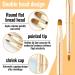 Double Lip Brush & Eyeliner Brush Set | Retractable Gold Makeup Brushes for Lips & Eyes - Buy Online on GoSupps.com