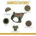 OneTigris Fire Watcher 2.0 Molle Dog Harness with Handle & Metal Buckle - Military Green | International Shipping Available - Buy Online on GoSupps.com
