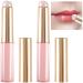 2pcs Silicone Lip Brush Portable Round Head Lip Applicator with Cover Reusable Lip Makeup Brushes Applicator Makeup Tool for Lipstick Lip Gloss Balm Mask Manicure Eyeshadow Concealer- Pink