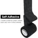 Self Adhesive Bandage Wrap - 3x5 Yards Athletic Tape for First Aid & Sports | 12 Rolls - Black - Ideal for Wrist & Ankle Sprains - Buy Online on GoSupps.com