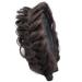 BOBIYA Wide Braided Headband with Teeth Braid Headbands With Teeth for Women Braided Hair Headbands with Tooth (Dark Chocolate)