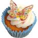 Toppercake Designs by Hannah Edible Butterfly Wafer Cup Cake Topper Decorations Blooming (Pack of 24) - Buy Online on GoSupps.com