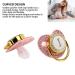 Gold Baby Pacifier Set | Rhinestone Lightweight Pacifier for Babies 6-18 Months | Cute Home Use Gift (Letter I) - Buy Online on GoSupps.com