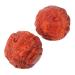 Homsfou 1 pair of small health balls health ball toys white furniture liners hand relaxation balls square desk implementation hand training ball sport fitness wood carve