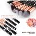 DUAIU 16PCS Vegan Synthetic Makeup Brushes Set with Black Marble Brush Holder and Gift Box - Buy Online on GoSupps.com