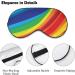 Abstract Rainbow Sleep Mask Eye Cover | Adjustable Strap for Men and Women - Perfect for Sleeping, Blocking Light, and Traveling - Buy Online on GoSupps.com