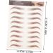 FOMIYES 16 Pcs Imitation Eco Eyebrow Sticker Stickers Waterproof Makeup Water Transfer Eyebrow Sticker Hair 1 count (Pack of 1) Assorted Colorx2pcs - Buy Online on GoSupps.com