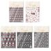 Art Decorations DIY Salon Nail Supplies Peach Heart Design Cloud Nail Art Sticker Heart Nail Sticker 5D Nail Sticker Nails Sticker for Summer