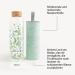 Waterdrop 600ml Glass Bottle - BPA Free Dishwasher Safe Neoprene Cover Ideal for Carbonated Drinks | Lightweight Borosilicate Water Bottle - Buy Online on GoSupps.com