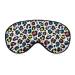 Leopard Skin Pattern Sleep Mask for Women Adjustable Sleeping Eye Shades Cover with Elastic Strap