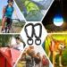 PANDENGZHE Locking Carabiner Clips 2.5 with Swivel Clasp for Pets, Camping, Hiking - 2 Pack - Buy Online on GoSupps.com