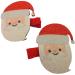 Topkids Accessories Christmas Hair Clips for Girls Hair Clips Women Festive Themed Crocodile Clips Hair Pairs and Single Small Hair Clips Christmas Polar Bear and Penguin Curl Clips (Derpy Santa)