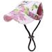 Pawaboo dog baseball cap baseball cap adjustable sun protection hat dog cap with ear holes for puppies pet l flowers violet l floral violet