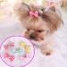 aoozleny Pet Hair Clips  30pcs 3.5CM/1.37 inches Bowknot Bows Dots Pet Hair Clips for Dog Cats Puppy Random Color - Buy Online on GoSupps.com