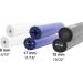 Pepe Foam Grip Tubing Handle Grips (Set of 6) - 3 Shapes for Utensil Handles - 5 Arthritis Cutlery Grips - Fork Foam Tubes - Black White Blue - Buy Online on GoSupps.com