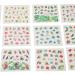 Nail Art Stickers Flowers Birds Nail Art Stickers Fashion Easy to Stick for Nail Salon for Home Use - Buy Online on GoSupps.com
