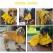 Adjustable Rapid Drying Dog Rain Coat with Hood - Waterproof Pet Jacket for Lurcher Bulldog Cavapoo - Yellow XL 23.6 - Buy Online on GoSupps.com