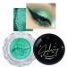 Cream Glitter Green Eyeshadow - Highly-Pigmented Metallic Eyeshadow Green Gel Texture Waterproof & Long-Lasting Forest Green Eyeshadow with Eye Brush For Eye Makeup Face Body Glitter Cosmetics Cream Eyeshadow - Green-05