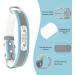 Personalized Reflective Leather Dog Collar - Engraved Name Tape for Small Medium & Large Dogs & Cats | Senristar Blue (L: 2.5cm Width 34-45cm Neck) - Buy Online on GoSupps.com