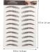 FRCOLOR 9 Sheets Waterproof Eyebrow Stickers Eyebrow Tool Imitation Eyebrow Sticker Hair 3d Template 1 count (Pack of 1) Brown - Buy Online on GoSupps.com