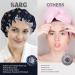 SARG Premium Double Layer Shower Cap for Women | Unique Flower Design | Reusable & Waterproof | Ideal for Long, Short, and Curly Hair - Blue - Buy Online on GoSupps.com