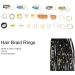 Metal Hair Braid Rings Cute Shell Pendants Decoration for Stylish Hairstyles Fashionable Dreadlock Hair Coils Accessories with Exquisite Patterns Suitable for Home Professional Salon - Buy Online on GoSupps.com