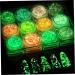 Glow-In-The-Dark Glitter Set | 12 Luminous Colors for Body Face & Hair | Self-Adhesive UV Black Glitter | International Shipping Available - Buy Online on GoSupps.com