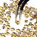 Quesuc 3456 Pieces Nail Crystals AB Nail Art Rhinestones Round Beads Flatback Glass Charms Gems Stones 6 Sizes for Nails Decoration Makeup Clothes Shoes (Gold Mixed SS4 5 6 8 10 12) - Buy Online on GoSupps.com