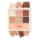 AMTS Authentic Amber Glitter Eyeshadow Palette Makeup  Matte Shimmer Glitter Gold Metallic Korean Neutral Brown Eyeshadow  Ultra Blendable Day to Night Long Lasting Natural Pallets for women  K Beauty