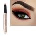 Lucoss double-sided eyeshadow pencil-Eyeshadow Stick Highlighter Lijudstift Shimmer and Matter Eyeliner-Abbey gift for girls and women (A5)
