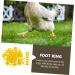 Kisangel 100pcs Chicken Leg Ring Pet Foot Band Parrot Foot Ring Poultry Marking Ring Chicken Foot Ring Pigeon 3.3X3.3CM Yellow - Buy Online on GoSupps.com
