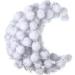 1000 Count 0.6 Inch White Glitter Pom Poms for Crafts and DIY - Fuzzy Craft Balls Hobby Supplies - Buy Online on GoSupps.com