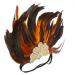 FOMIYES Halloween Headdress Pageant Headband Plume Headpiece for Adult Crown Headdress Headbands Plume Headband Costume Headwear Cocktail Party Supplies Plume Headdress Hair Band for Party 53.00X33.00X1.00CM Orange