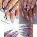 12 Colors Holographic Nail Art Glitter Sequins - Irregular Mermaid Nail Sequins for Face, Hand, Body - Colorful Fluorescent Glass Paper Nail Decoration - DIY A4 - Buy Online on GoSupps.com