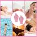 Sibba Exfoliating Peeling Gloves | Reusable Massage Scrubbing Gloves for Body & Shower | Pink Rose - Buy Online on GoSupps.com