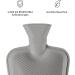 Blum Valley 1.5L Baby Heat Bottle - Gentle Polar Leaf Design Washable Natural Rubber Soft & Cozy Warm Water Bottle for Children | Gray - Buy Online on GoSupps.com