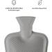 Blum Valley 1.5L Baby Heat Bottle - Washable Soft Fleece Hot Water Bottle for Children - Eco-Friendly Natural Rubber - Green Fluffy Bed Bottle - Buy Online on GoSupps.com
