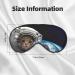 Cat Astronaut Print Eye Mask - Soft Sleep Blindfold with Elastic Strap for Travel & Night Sleep - Buy Online on GoSupps.com