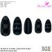 Bling Art Almond False Nails Fake Stiletto Black Matte Justice 24 Long Tips Glue - Buy Online on GoSupps.com