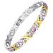 Jeracol Magnnet hard band women-magnetic bracelets for women-ultra-high titan steel magnetic bracelet gift with distance tool silver gold-2