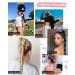 REECHO DIY Braid Ponytail Extension - Long Straight Synthetic Hairpieces - Medium Golden Blonde 34 Inch - 180g - Buy Online on GoSupps.com
