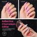 Beetles Glitter Gel Nail Polish Set - 6 Colors Chameleon Sparkle Kit for DIY Manicure | Color Changing Pink Purple Blue with Crushed Diamond Shine | Soak Off UV Gel Polish - Buy Online on GoSupps.com
