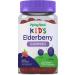 Piping Rock Kids Elderberry Gummies | 60 Count | with Vitamin C and Zinc | Berry Flavor Vitamins | Vegan Non-GMO Gluten Free Supplement