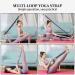 WEBSUKA Stretching Strap Yoga Strap with 10 Loops - Non-Elastic Stretch Bands for Flexibility in Home Workouts, Physical Therapy, Pilates, and Dance - Includes Door Anchor (Silvery Grey) - Buy Online on GoSupps.com