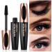 Lucoss 4D mascara silk fibrous mascara mascara mascara waterproof black natural long eyelash false eyelashes ink for durable eyes make-up for women