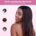 Ceramic Hot Comb for Wigs Afro Hair & Beard | Anti-Scald Straightening Comb | Electric Press Comb with Adjustable Temperatures | Dual Voltage | 60 Min Auto Shut Off | Pink - Buy Online on GoSupps.com