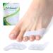 Welnove Gel Pinky Toe Separators - 8 Pack Pinky Toe Spacers Bunion Cushions Pads for Women&Men Silicone Little Toe Protectors for Preventing Rubbing & Relieve Pressure(White)