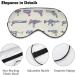 Weapons Guns Sleep Mask Eye Cover for Sleeping Blindfold with Adjustable Strap Blocks Light Night Travel Nap for Men Women - Buy Online on GoSupps.com