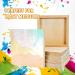YoleShy 6 Pack 8'' x 8'' Unfinished Wood Painting Panel Boards for Arts & Crafts - Wooden Canvas Panels 6 Count - Buy Online on GoSupps.com